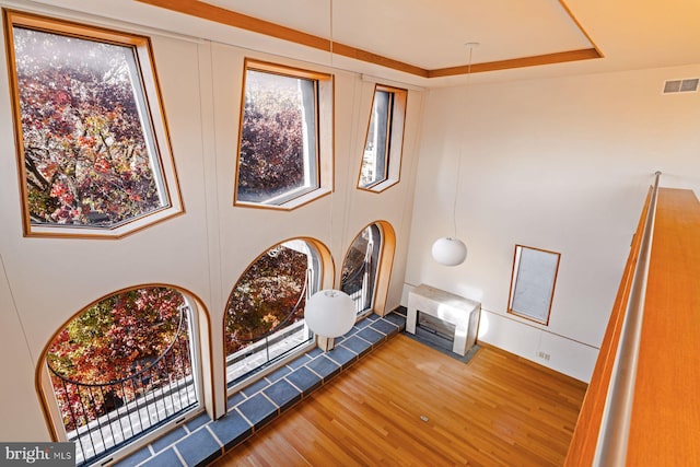 interior space featuring hardwood / wood-style flooring