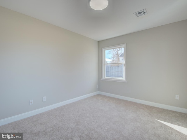 view of carpeted empty room