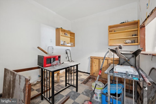 2808 Germantown Ave, Philadelphia, PA 19133 - home office with tile patterned floors