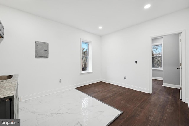 2808 Germantown Ave, Philadelphia, PA 19133 - unfurnished living room featuring electric panel and recessed lighting