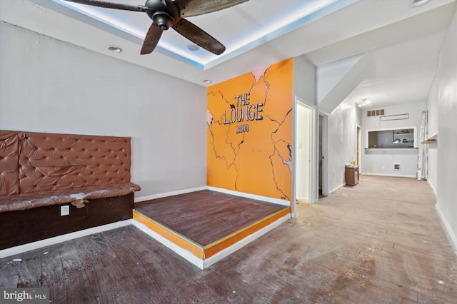 2808 Germantown Ave, Philadelphia, PA 19133 - living area with ceiling fan and wood finished floors