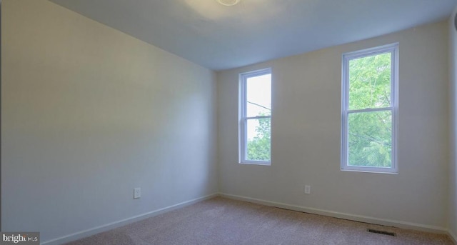 view of carpeted empty room