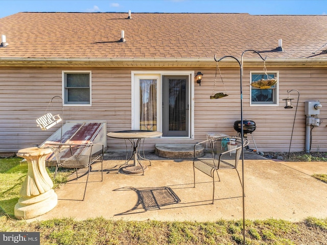 rear view of property with a patio