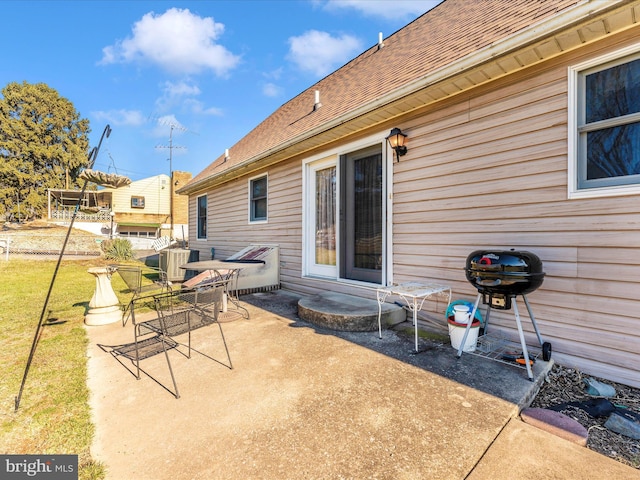 view of patio / terrace with cooling unit