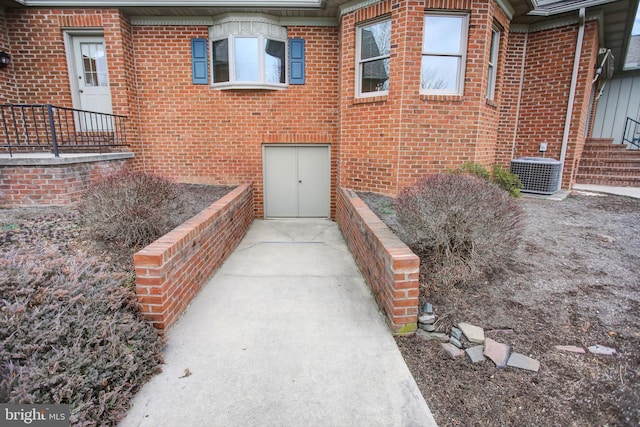 exterior space featuring central AC unit