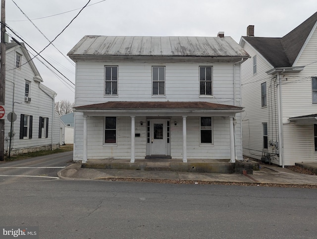 view of front facade with a porch