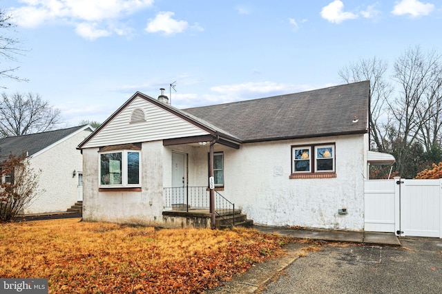 view of bungalow