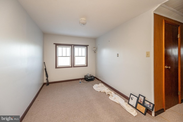 view of carpeted empty room