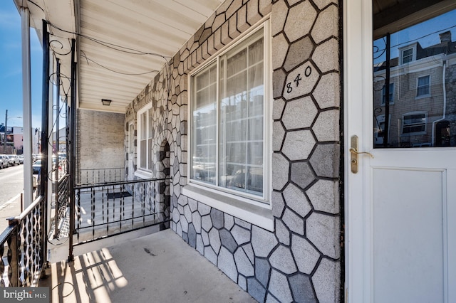 exterior space featuring a porch