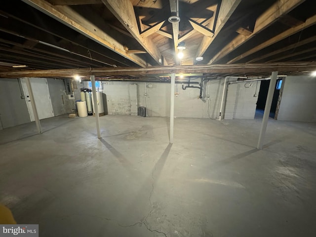 view of basement