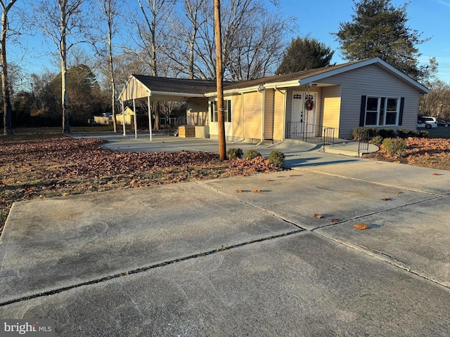 view of ranch-style home