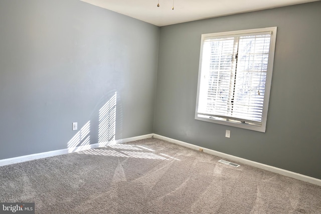 unfurnished room with carpet flooring