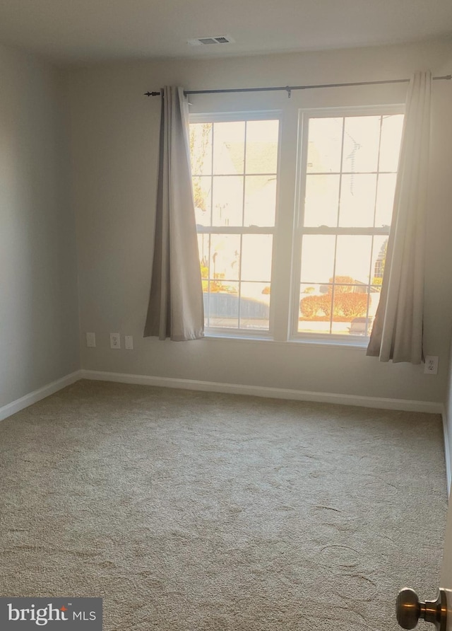 empty room featuring carpet floors