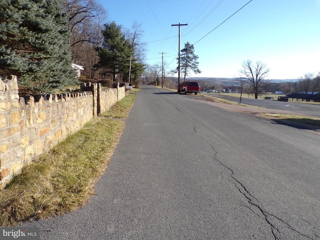 view of road