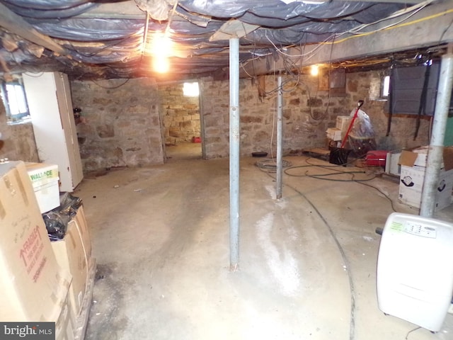 view of basement