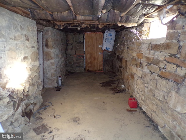 view of basement