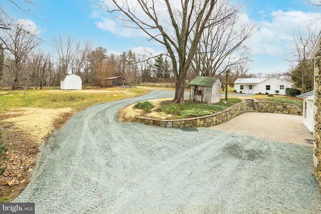 view of road