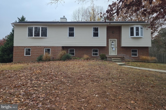 view of split foyer home