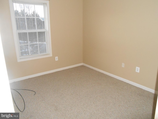 unfurnished room with carpet