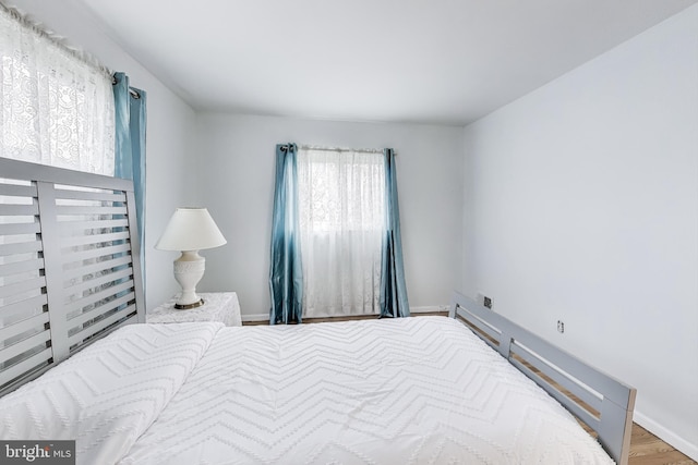 bedroom featuring wood-type flooring