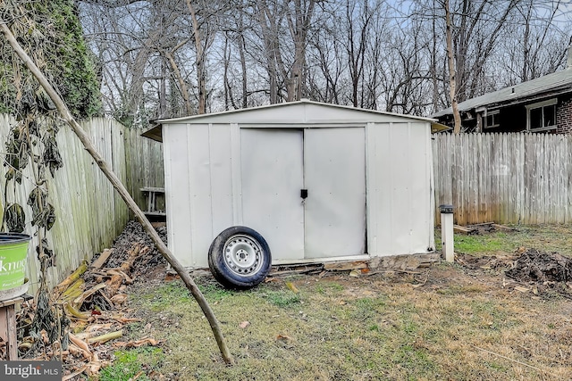 view of outdoor structure