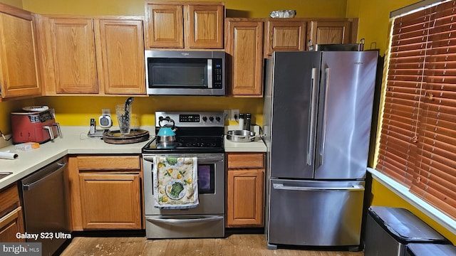 kitchen with stainless steel appliances