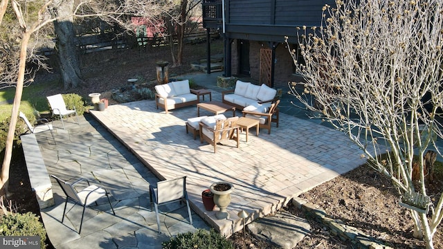 view of patio / terrace featuring outdoor lounge area