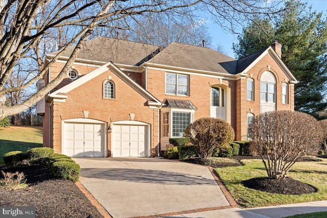 view of property with a garage