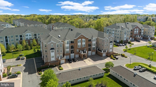 birds eye view of property featuring a residential view