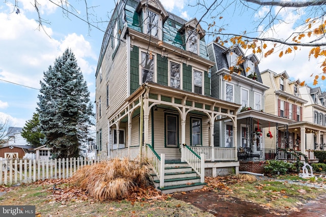 view of front of home with a porch