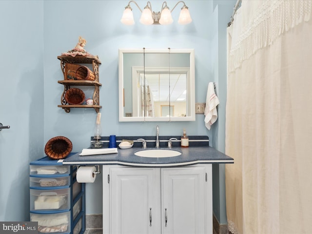 bathroom with vanity