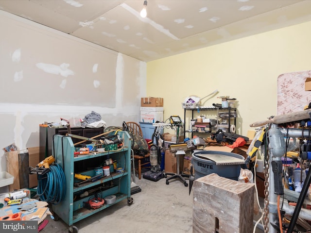 miscellaneous room featuring concrete flooring