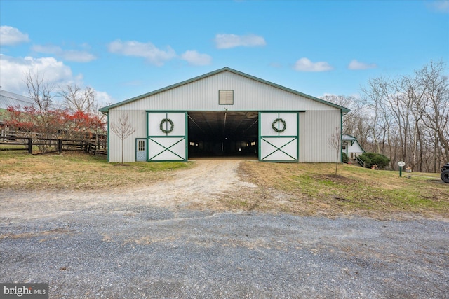 view of outbuilding