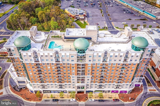 1915 Towne Centre Blvd Unit 502, Annapolis, MD 21401 - drone / aerial view of a pool area