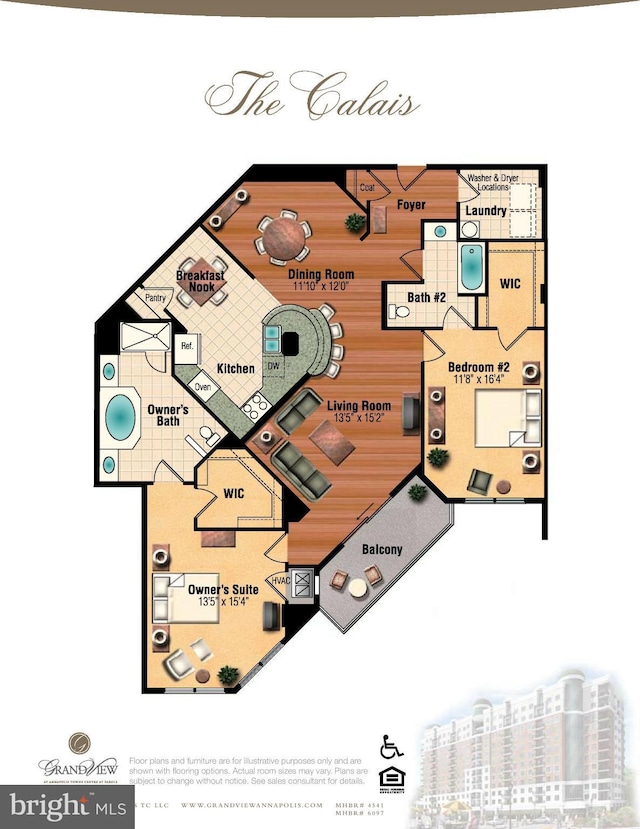 1915 Towne Centre Blvd Unit 502, Annapolis, MD 21401 - view of floor plan / room layout