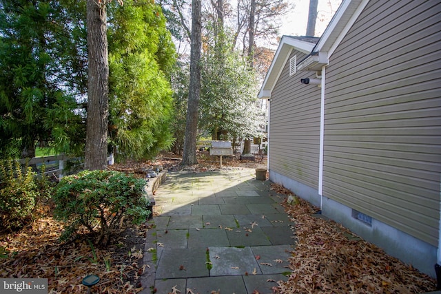 exterior space with a patio