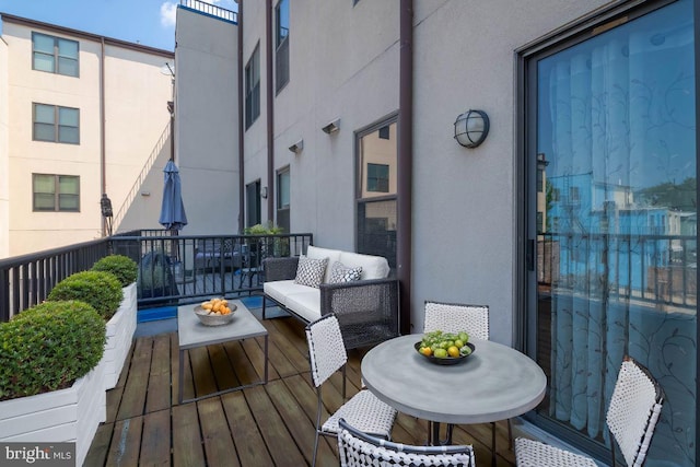 balcony with outdoor lounge area