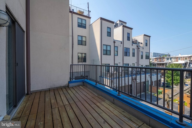 balcony featuring a residential view