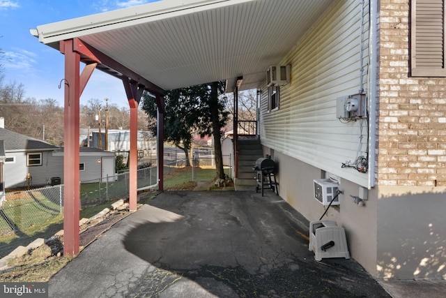 view of patio with area for grilling