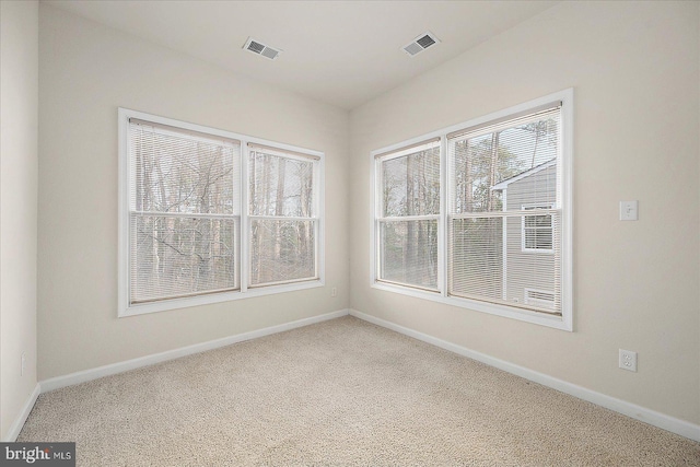 empty room featuring carpet floors