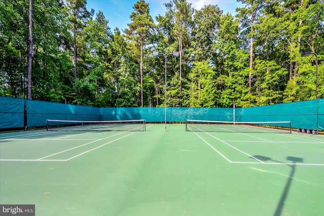 view of tennis court