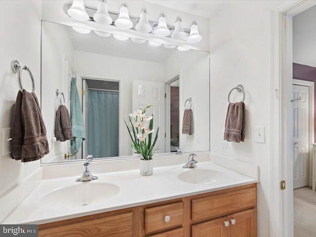 bathroom with vanity