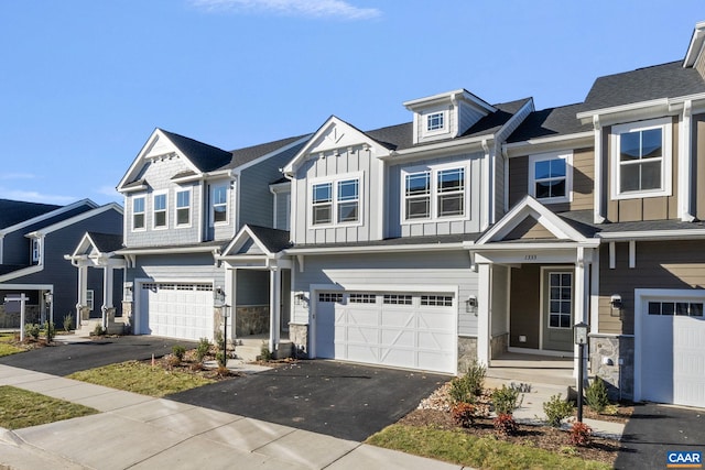 view of property with a garage