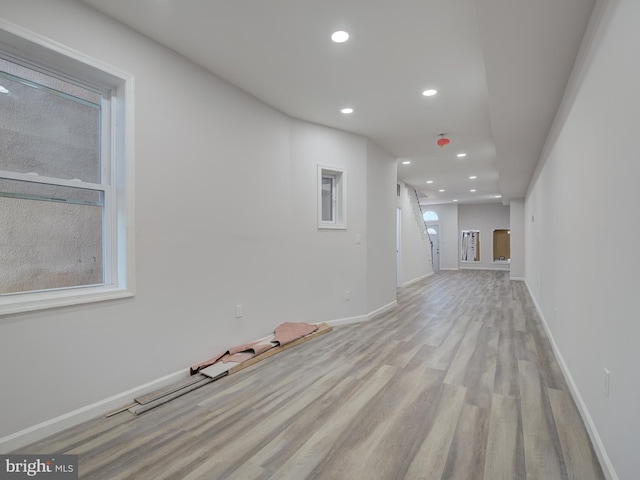 interior space featuring light hardwood / wood-style flooring