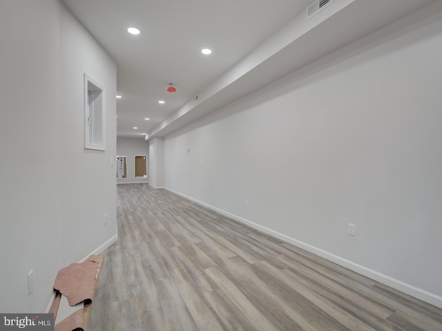 interior space featuring light hardwood / wood-style flooring