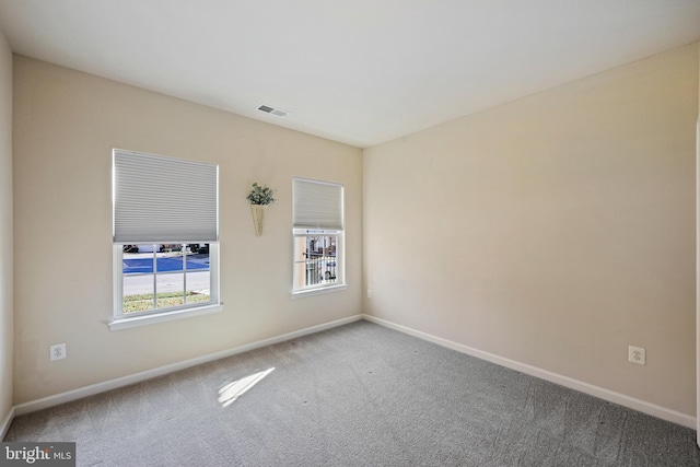 view of carpeted empty room