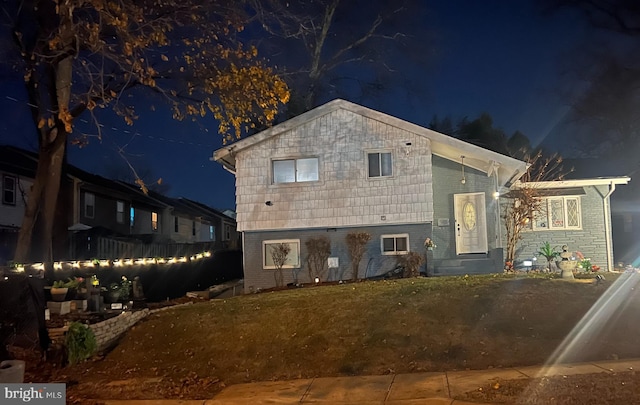 view of front of home