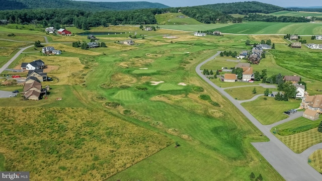 aerial view featuring a rural view