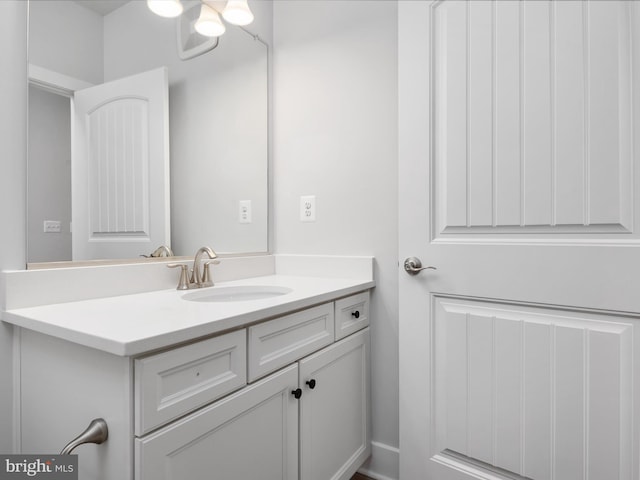 bathroom with vanity