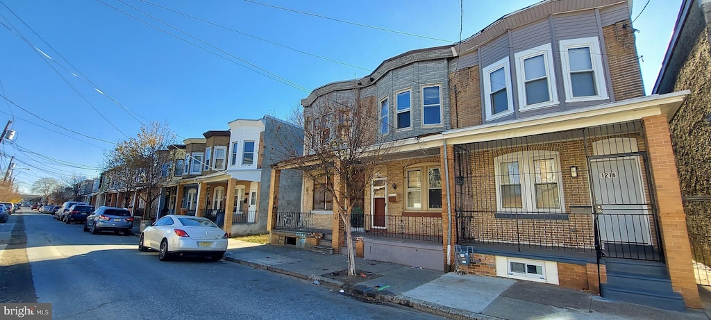 exterior space with covered porch